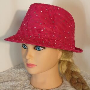 Sophia Collection Pink Glitter Women's Fedora Hat